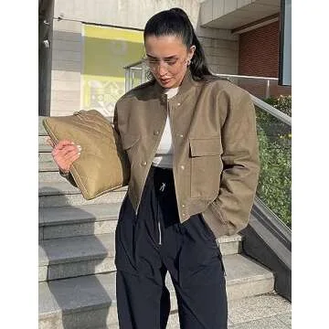 Chic SCUSTY Women's Bomber Jacket for Everyday Style