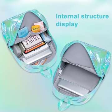 LEDAOU Girls 3-in-1 School Backpack Set with Lunch Bag