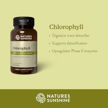 Nature's Sunshine Chlorophyll, 60 Softgel Capsules | Helps Support the Body's Blood-Cleansing Functions and Strengthens the Immune and Intestinal Systems