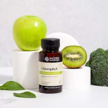 Nature's Sunshine Chlorophyll, 60 Softgel Capsules | Helps Support the Body's Blood-Cleansing Functions and Strengthens the Immune and Intestinal Systems