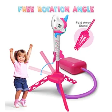 Unicorn Rocket Launcher Toy for Kids 2-8 Outdoor Fun
