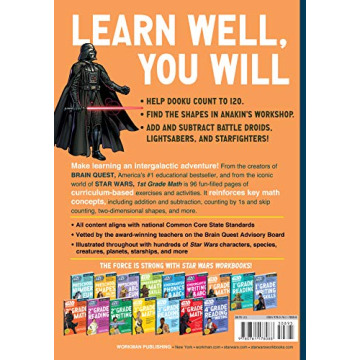 Star Wars 1st Grade Math Workbook Fun Learning