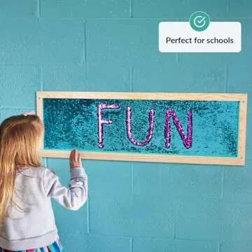ODOXIA Sequin Sensory Wall Frame for Kids' Imaginative Play