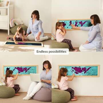 ODOXIA Sequin Sensory Wall Frame for Kids' Imaginative Play