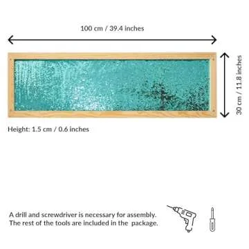 ODOXIA Sequin Sensory Wall Frame for Kids' Imaginative Play