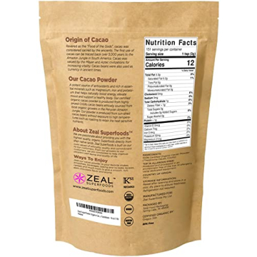 Organic Raw Cacao Powder Superfood – Nutrient-Rich 16 oz