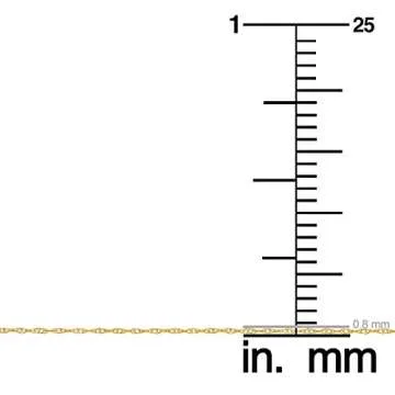 Kooljewelry 14k Yellow Gold Rope Chain Pendant Necklace (0.8 mm, 20 inch)