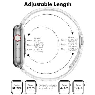 TISIMO Stainless Steel Apple Watch Band for All Sizes