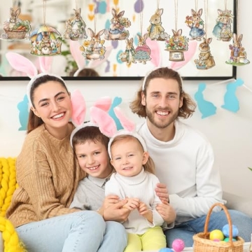 Wenqik Easter Wooden Ornaments - 36 Durable Decor