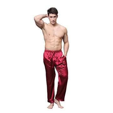 Tony & Candice Men's Satin Pajama Pants for Comfort