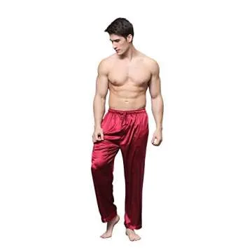 Tony & Candice Men's Satin Pajama Pants for Comfort