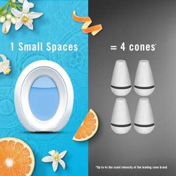 Febreze Small Spaces Air Freshener - 4 Count Odor Eliminators