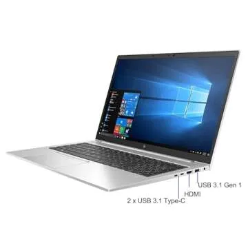 HP EliteBook 850 G7 Touchscreen Laptop Business, 15.6" FHD(1920 x 1080) Display, Intel i5-10310U 1.7GHz, 16GB RAM, 512GB SSD, Backlit Keyboard, Win10 Pro (Renewed)