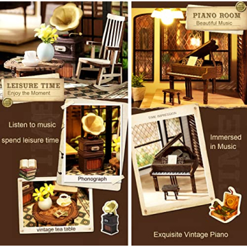 Spilay DIY Miniature Dollhouse Kit for Creative Adults