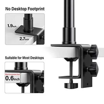 Dazzne Desk Mount Stand for Photography and Streaming