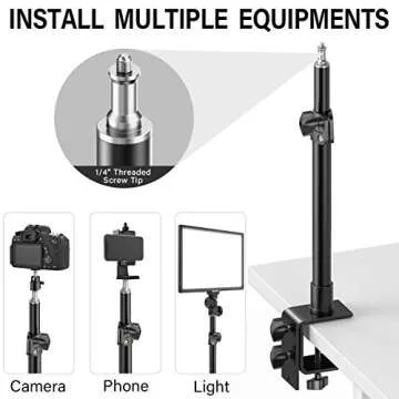 Dazzne Desk Mount Stand for Photography and Streaming