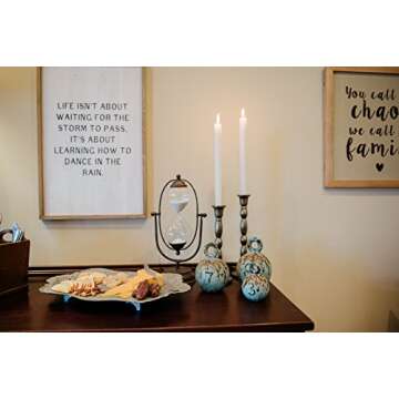 Decorative Metal Tray with Distressed Grey Finish