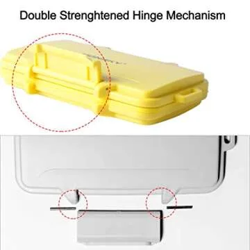 SD Card Holder, Honsky Waterproof Memory Card Holder Case for SD Cards, Micro SD Cards, SDHC SDXC, Yellow
