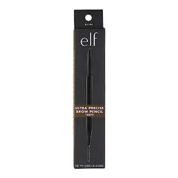 e.l.f. Ultra Precise Brow Pencil, Creamy, Micro-Slim, Precise, Defines, Creates Full, Natural-Looking Brows, Tames and Combs Brow Hair, Taupe, 0.0017 Oz