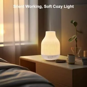 SOICARE Elegant Ceramic Diffuser for Essential Oils with Solid Wood Base,Stone Aromatherapy Essential Oil Diffusers for Home Office Room Decor Gift (180ML)