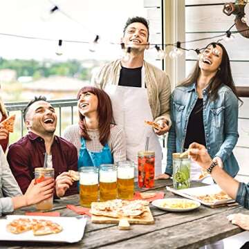 NETANY [ 6 Pack ] Glass Cups Set - 24oz Wide Mouth Mason Jar Drinking Glasses w Bamboo Lids & Straws & Airtight Lids - Cute Reusable Bottle, Iced Coffee Glasses, Travel Tumbler for Bubble Tea, Juice