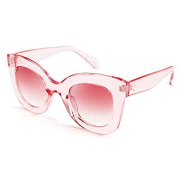 FEISEDY Retro Oversized Sunglasses Bold Frame UV400