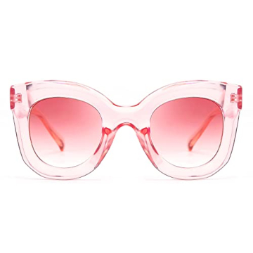 FEISEDY Retro Oversized Sunglasses Bold Frame UV400