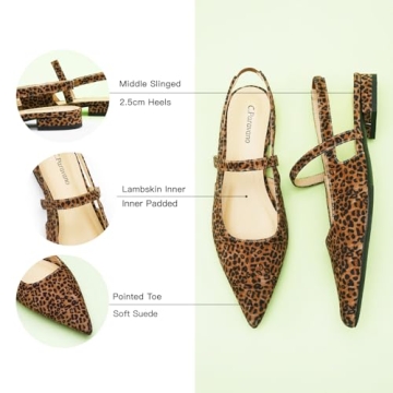 C.Paravano Women's Slingback Flats for Style and Comfort