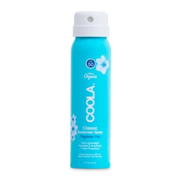 COOLA Organic SPF 70 Sunscreen Spray for Sensitive Skin