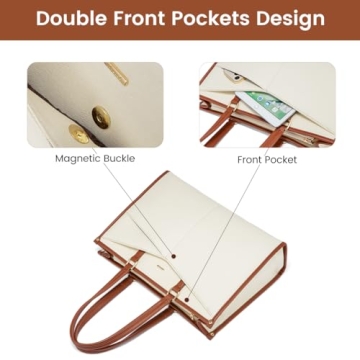 LOVEVOOK Women's Laptop Tote - Stylish & Durable Bag