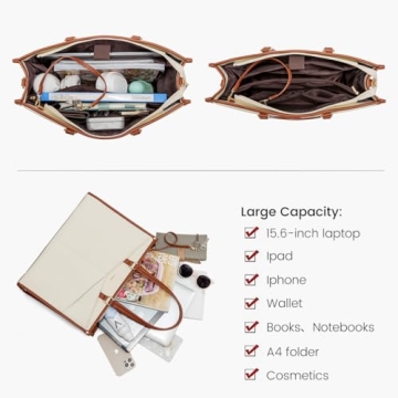 LOVEVOOK Women's Laptop Tote - Stylish & Durable Bag