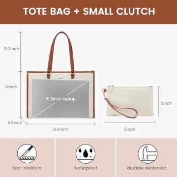 LOVEVOOK Women's Laptop Tote - Stylish & Durable Bag