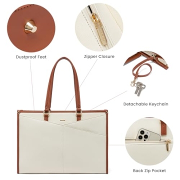 LOVEVOOK Women's Laptop Tote - Stylish & Durable Bag