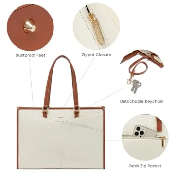 LOVEVOOK Women's Laptop Tote - Stylish & Durable Bag