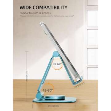 Nulaxy Foldable 360 Rotatable Phone Stand - All Devices