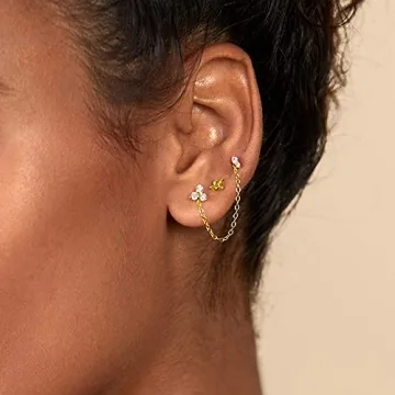 Elegant PAVOI Flat Back Earrings for Sensitive Ears