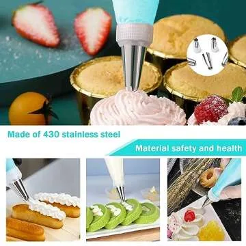Piping Bags Set 100PCS for Cake Decorating Complete Kit