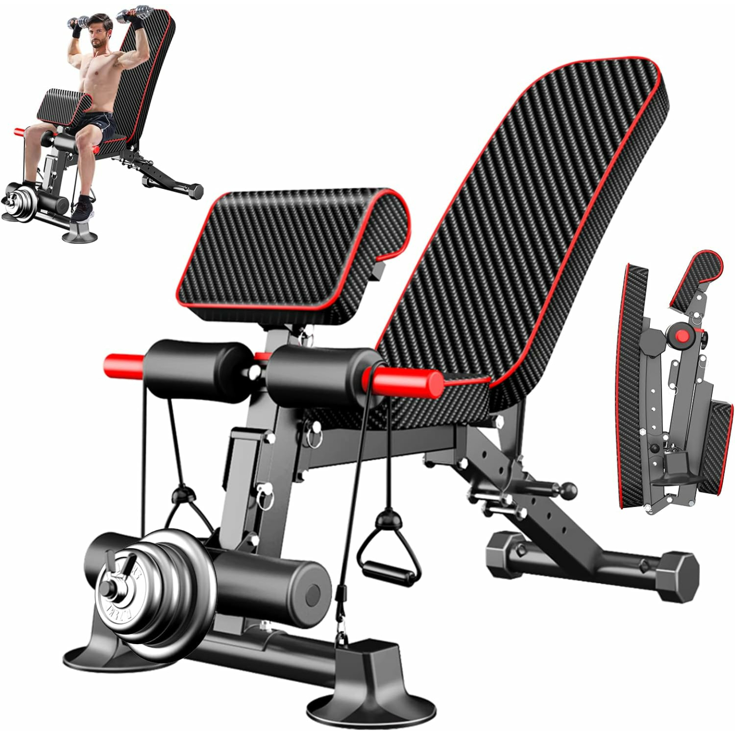 Adjustable Weight Bench - Home Fitness Equipment