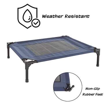 PETMAKER Elevated Dog Bed - 30x24 Inch Portable Bed