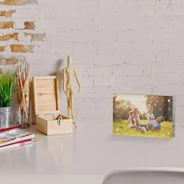 Aitee 4x6 Acrylic Picture Frames - 3 Pack Stylish Gift