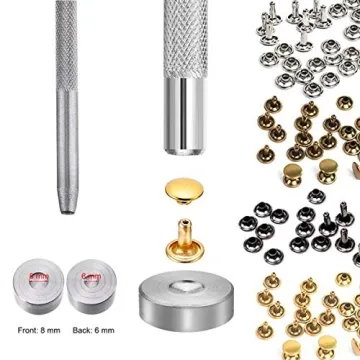 EuTengHao 484Pcs Leather Rivets Kit with Tools for Crafts