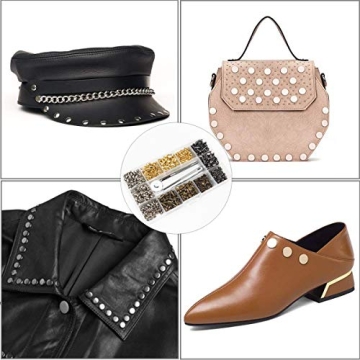 EuTengHao 484Pcs Leather Rivets Kit with Tools for Crafts