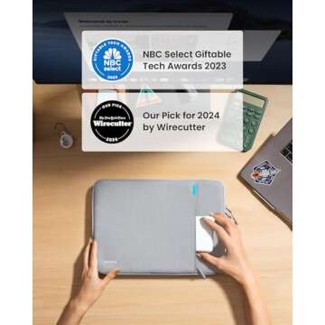 Premium tomtoc 360° Protective Laptop Sleeve for MacBook Pro & Dell XPS with Accessory Pocket