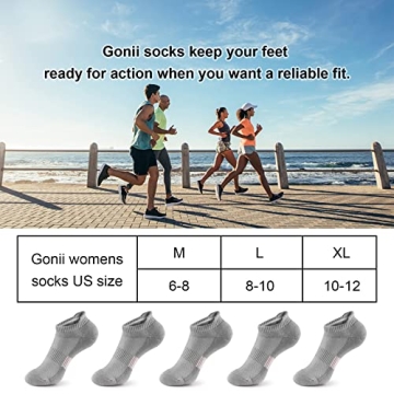 Gonii Women's Cushioned Socks for Running and Everyday Wear