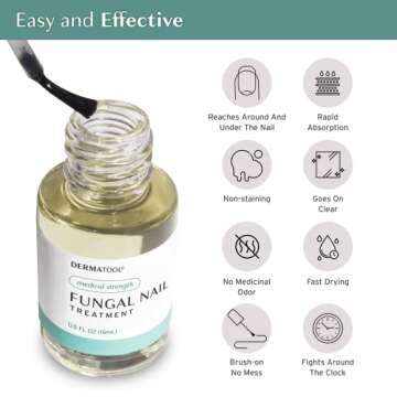 Toenail Fungus Treatment Extra Strength Antifungal Solution and Nail Fungus Treatment for Toenail - Repairs Fungal Damaged, Yellow, Thick, Discolored Nails - Fingernails and Toe Nail Fungus Treatments