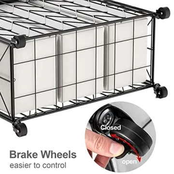 WOWLIVE Large Capacity Laundry Basket with Wheels