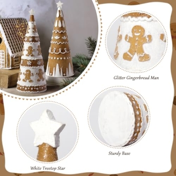 Bunny Chorus Gingerbread Christmas Tree Decorations Set