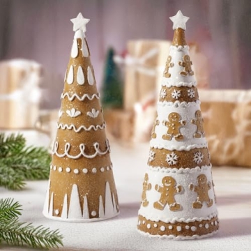 Bunny Chorus Gingerbread Christmas Tree Decorations Set
