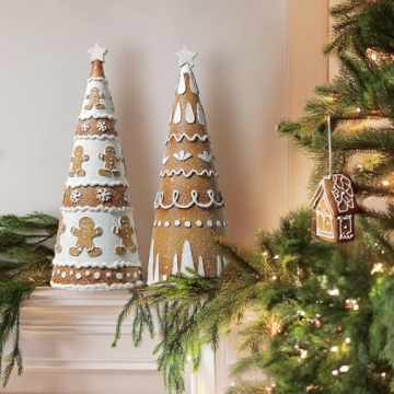 Bunny Chorus Gingerbread Christmas Tree Decorations Set