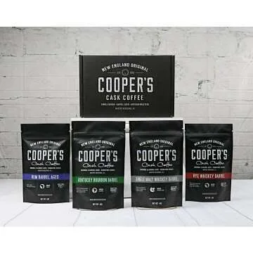 Bourbon & Whiskey Barrel Aged Coffee Set - 4 Flavors